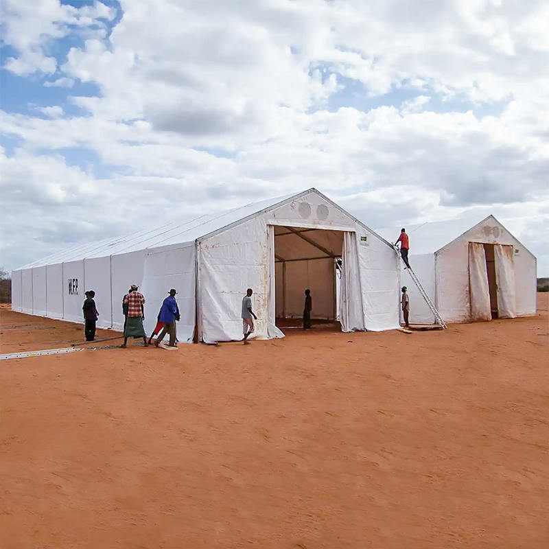 واحدهای ذخیره سازی متحرک چادری 10x24 متری مقاوم در برابر آتش استاندارد IFRC/ICRC/WFP/IOM (MSU)