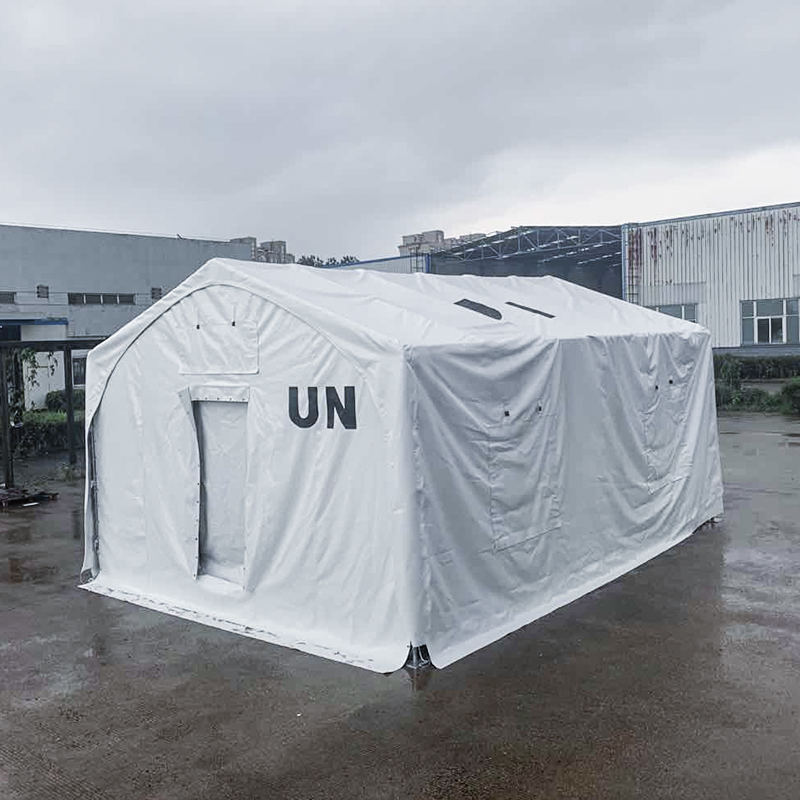 5×7 متر چادر امدادی با ساختار فولادی با پوشش غشایی را تایپ کنید