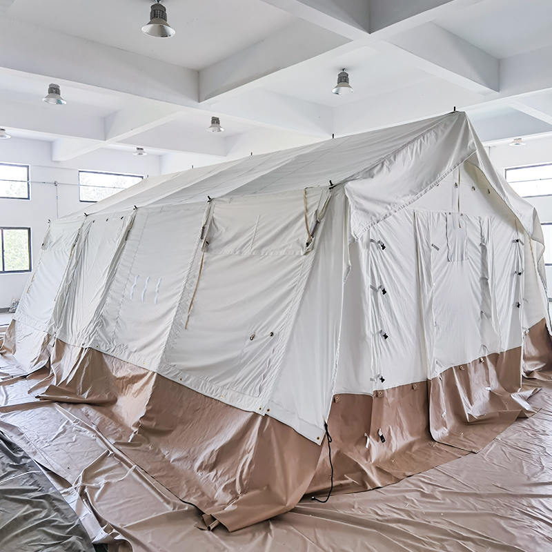 چادر پایه چادر چند منظوره استاندارد MSF/ICRC/IFRC 45 متر مربعی مورد استفاده برای مدرسه، دفتر، درمانگاه