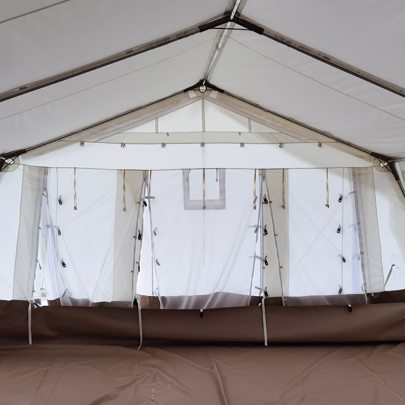 چادر پایه چادر چند منظوره استاندارد MSF/ICRC/IFRC 45 متر مربعی مورد استفاده برای مدرسه، دفتر، درمانگاه