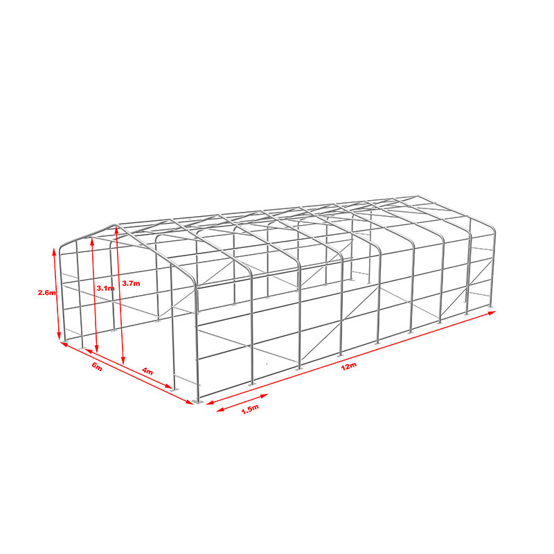 چادرهای انبار صنعتی 6X12 2.6 متری مقاوم در برابر دمای بالا
