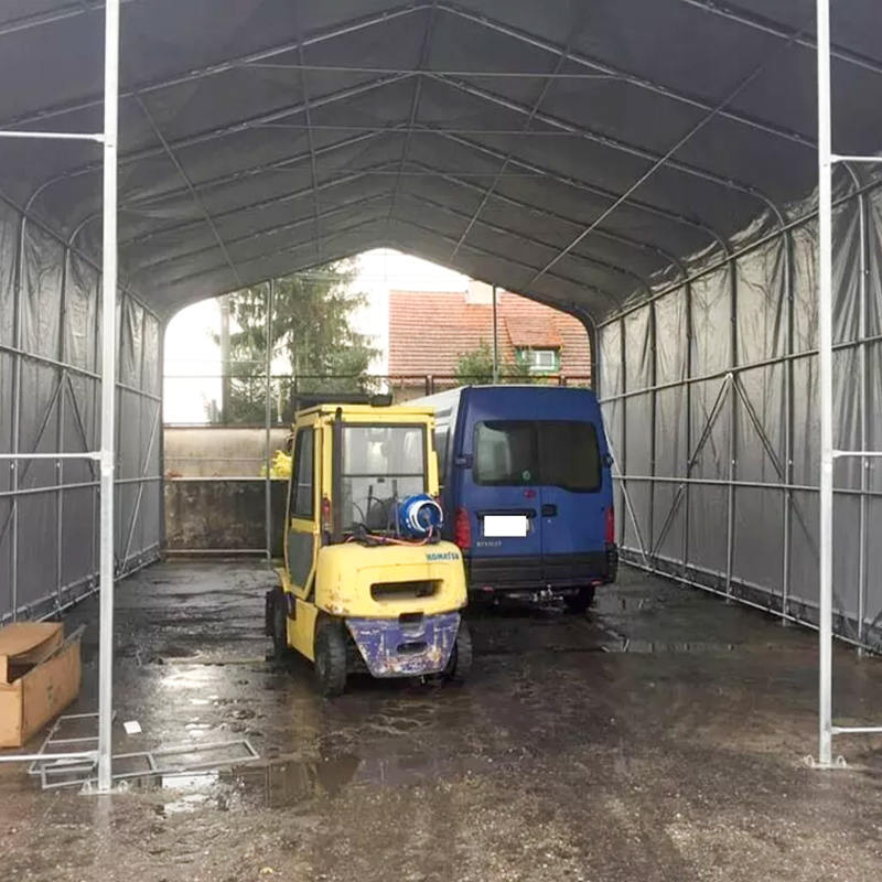 8X12 4 متر ارتفاع جانبی مقاوم در برابر اشعه ماوراء بنفش انبار سایه چادر آفتاب پناه