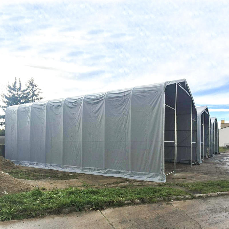 8X12 4 متر ارتفاع جانبی مقاوم در برابر اشعه ماوراء بنفش انبار سایه چادر آفتاب پناه