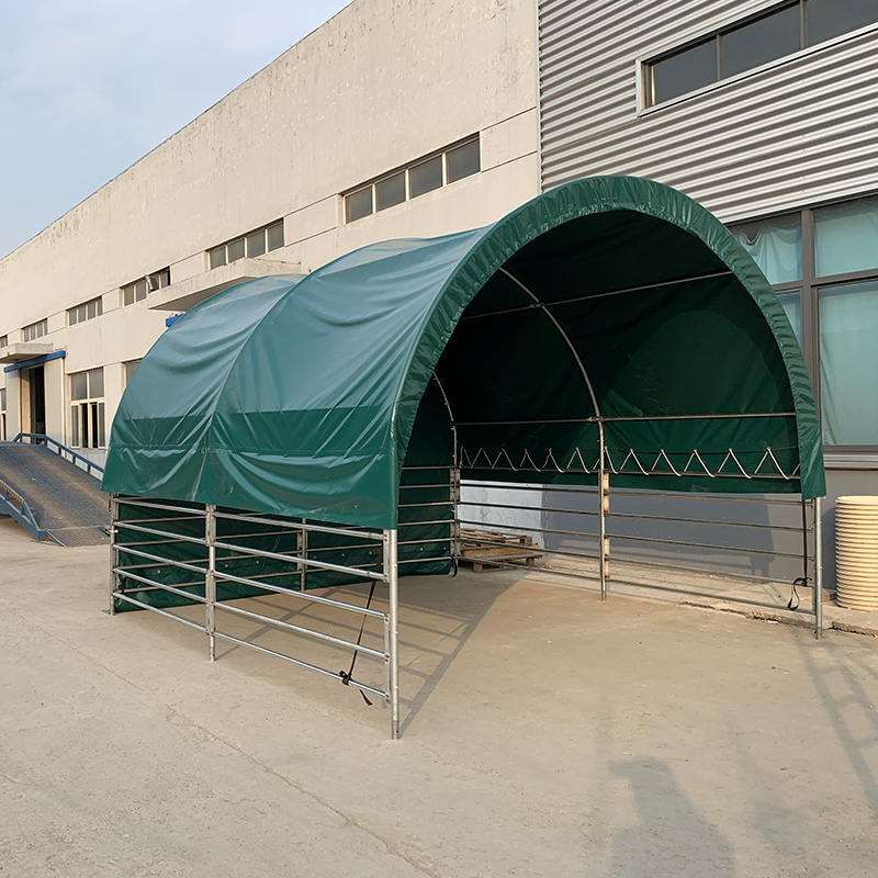 4x4mx3.15m پناهگاه دام قابل حمل برای اسب، گاو، گوسفند