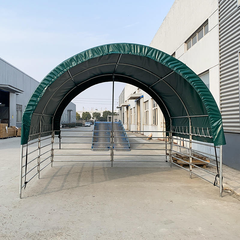 4x4mx3.15m پناهگاه دام قابل حمل برای اسب، گاو، گوسفند