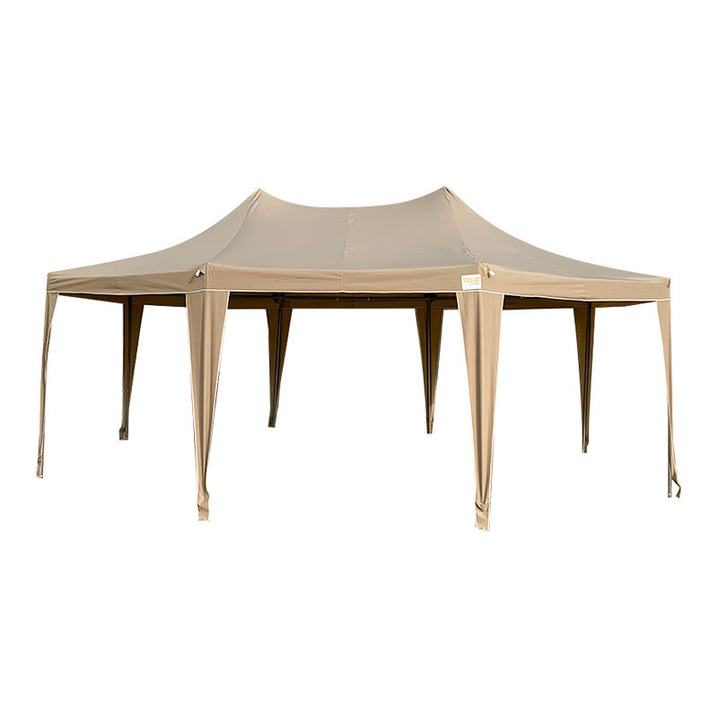 بتکده سنتی هشت ضلعی 5x6.8 متری ضد آب PVC مهمانی آلاچیق چادر آلاچیق