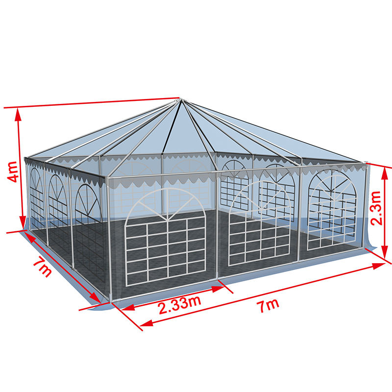 چادر آلاچیق قابل حمل 7x7-2.3m Heavy Duty Gazebo Pagoda Marquee